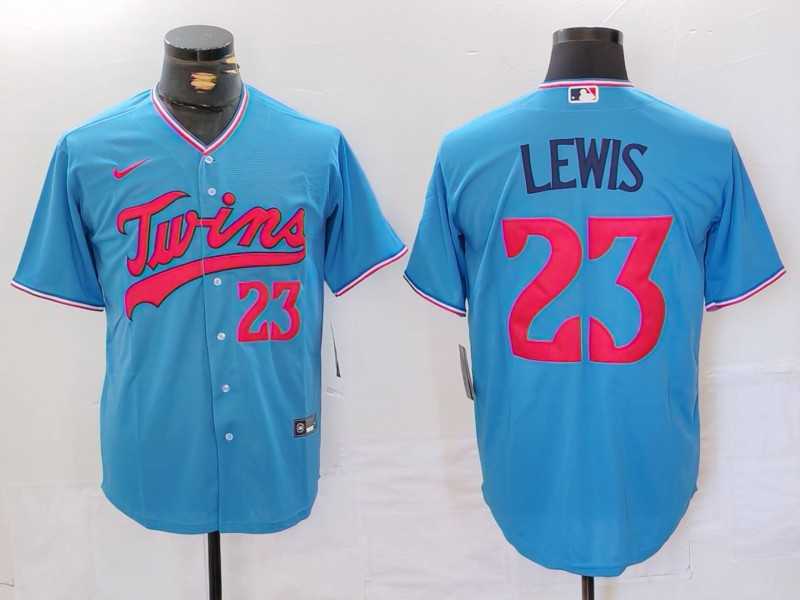 Men%27s Minnesota Twins #23 Royce Lewis Blue Cool Base Stitched Jersey->new york yankees->MLB Jersey